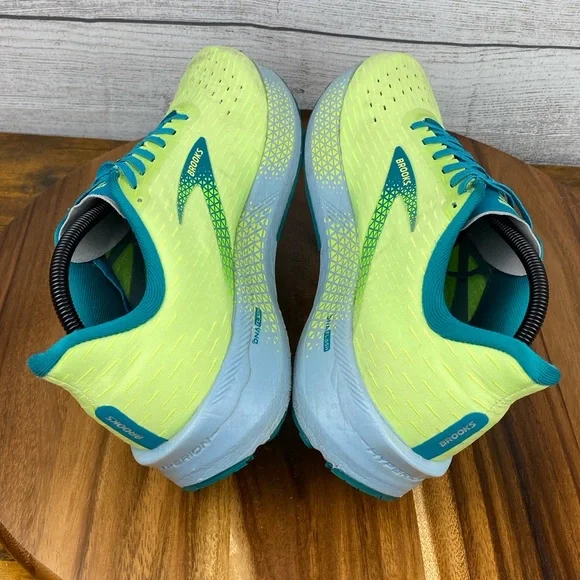 Brooks Hyperion Tempo Road Running Shoe Green Yellow Blue Men’s Sneaker Size 11 - Picture 9 of 12